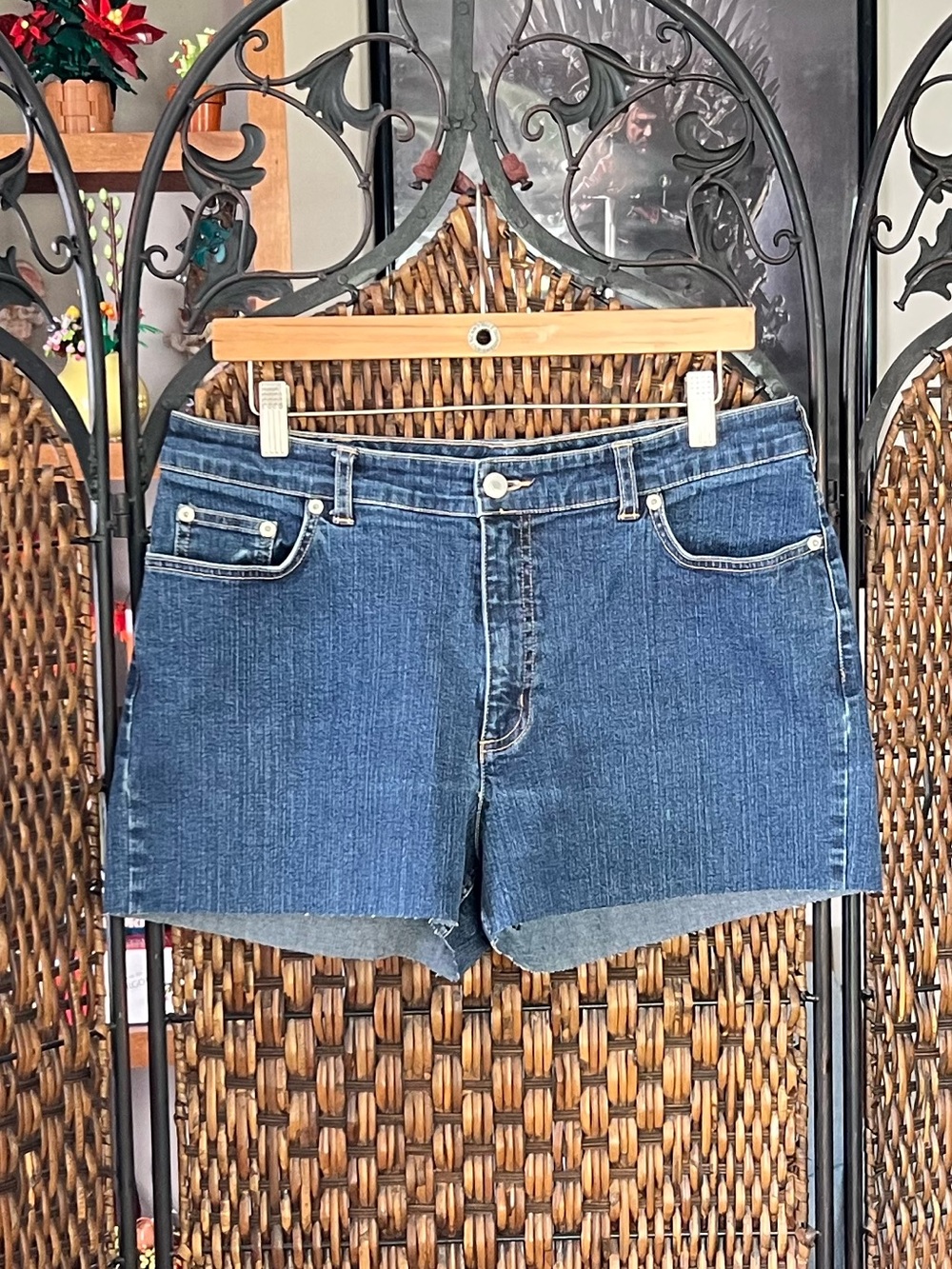 14 Land’s End Cutoff Denim Shorts Cotton